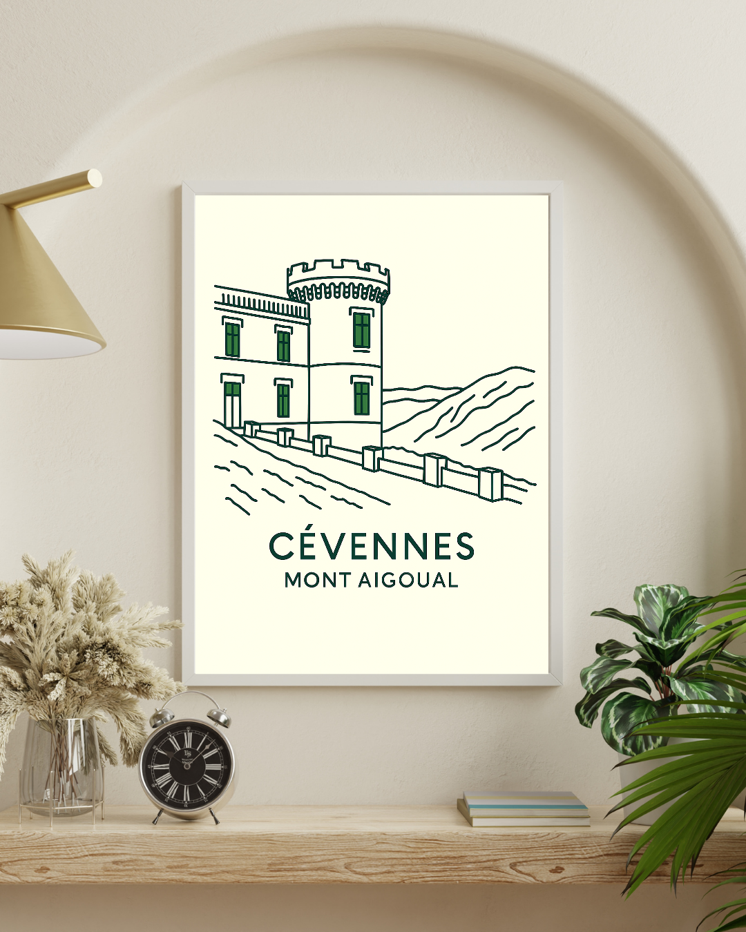 Les Cévennes, le Mont Aigoual en fine line