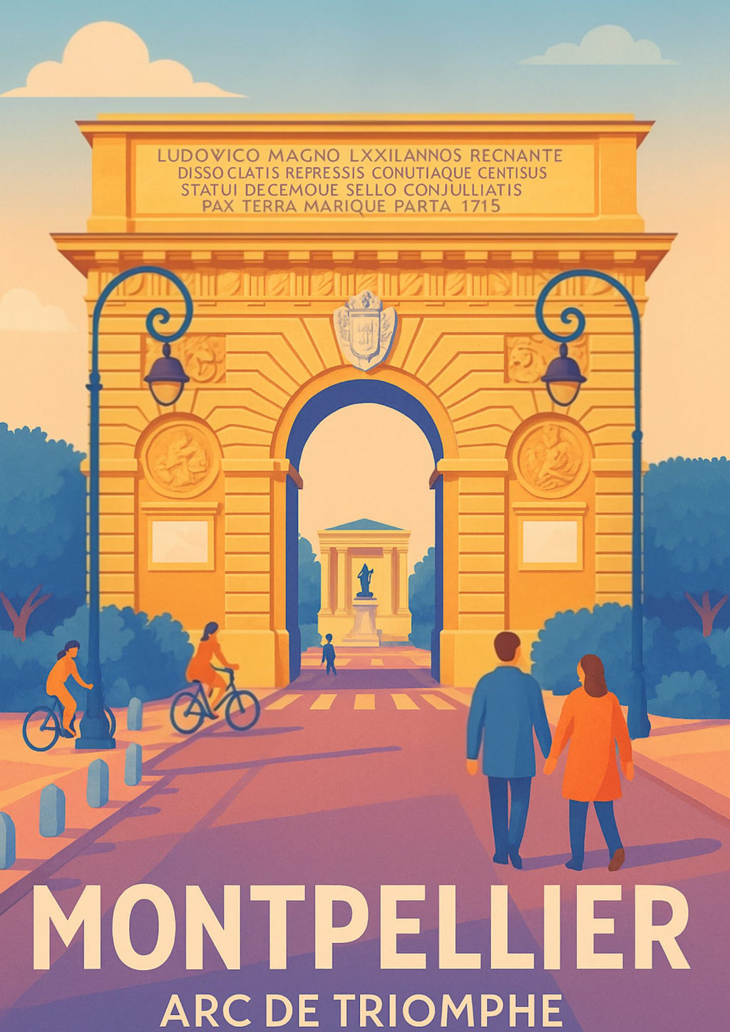 Montpellier, l'Arc de Triomphe