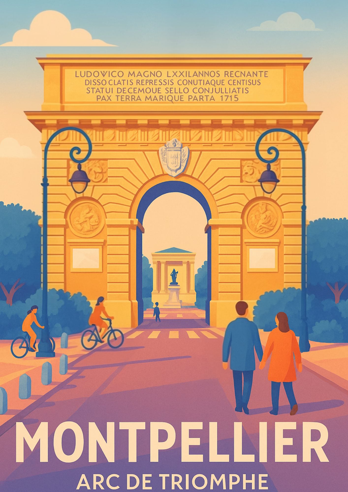 Montpellier, l'Arc de Triomphe