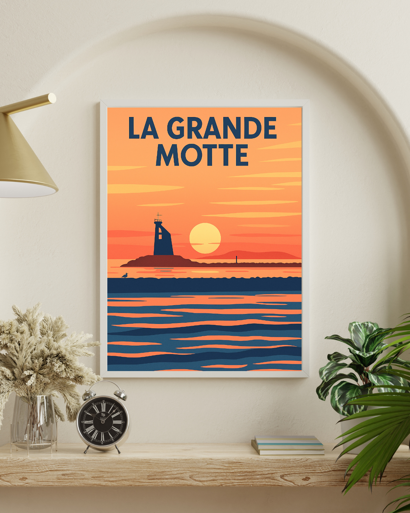 La Grande-Motte , le couché de soleil