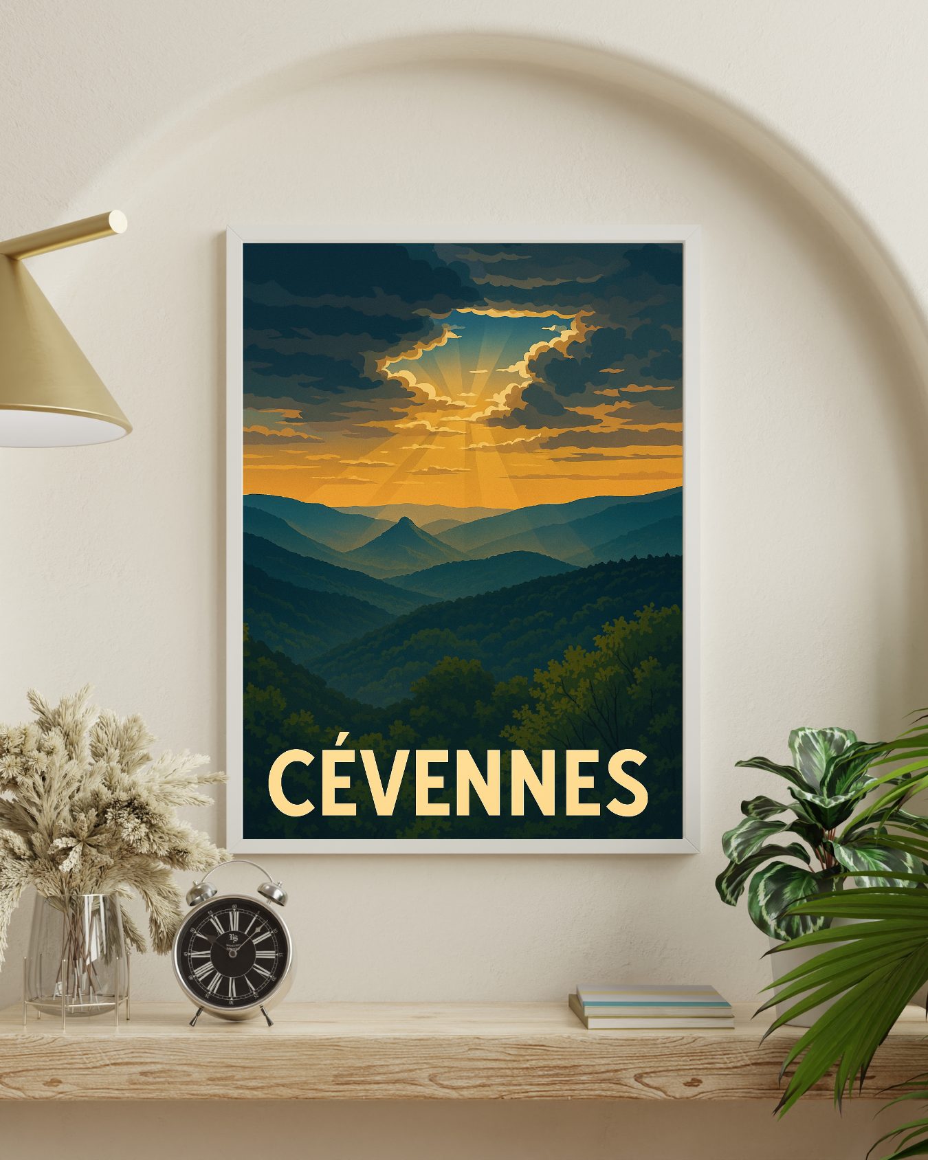 Les Cévennes couché de soleil