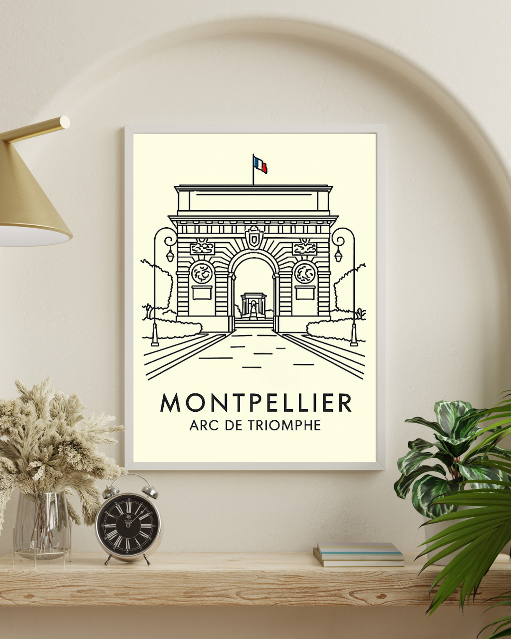 Montpellier, l'Arc de Triomphe new line