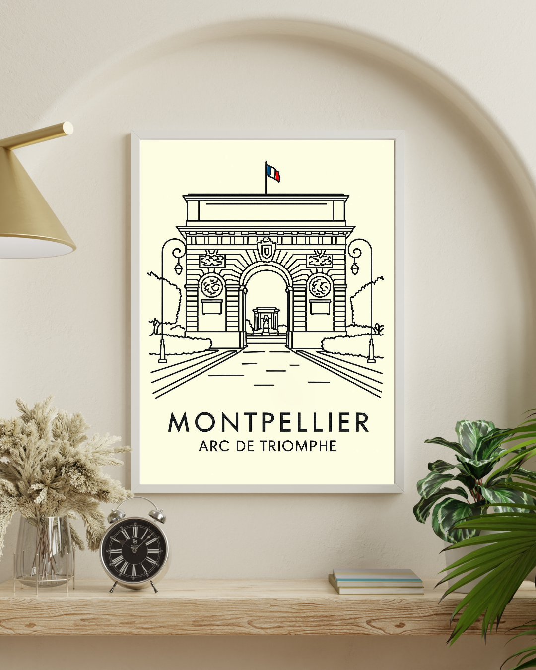 Montpellier, l'Arc de Triomphe new line