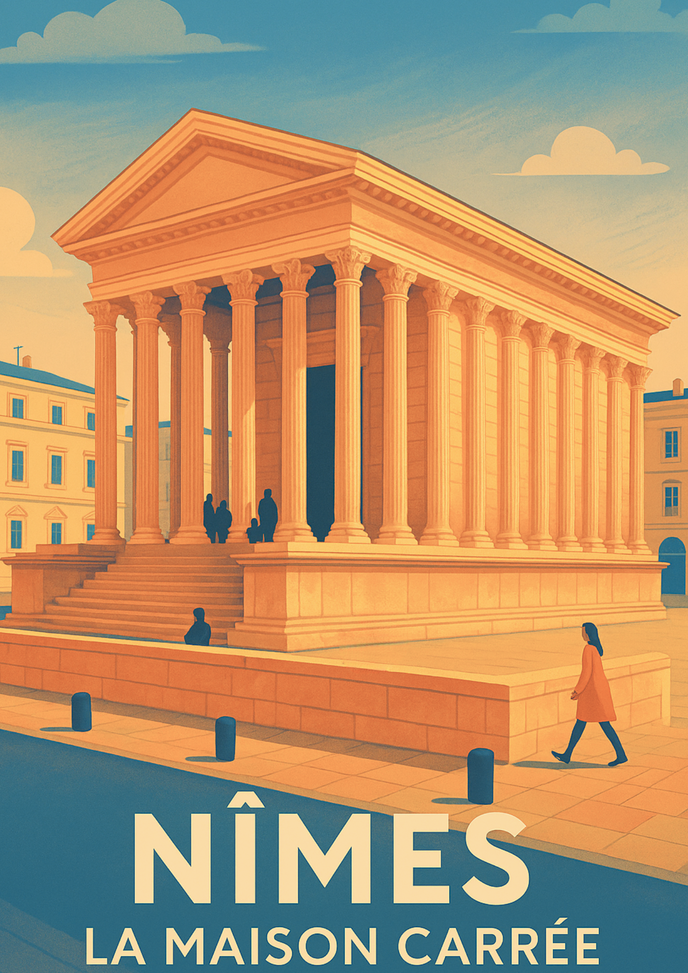 Nîmes, La Maison au sunset
