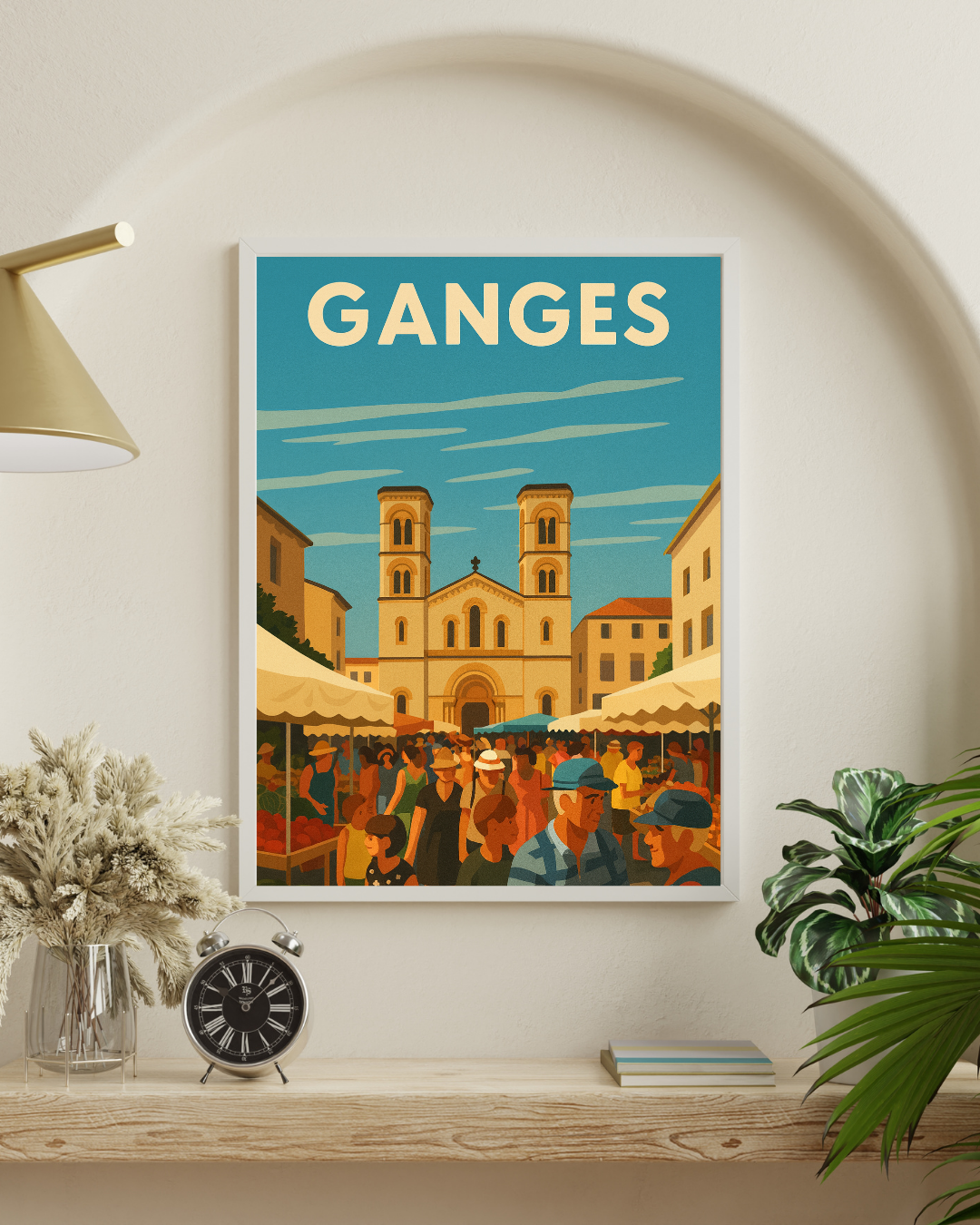 Les Cévennes, le marché de Ganges