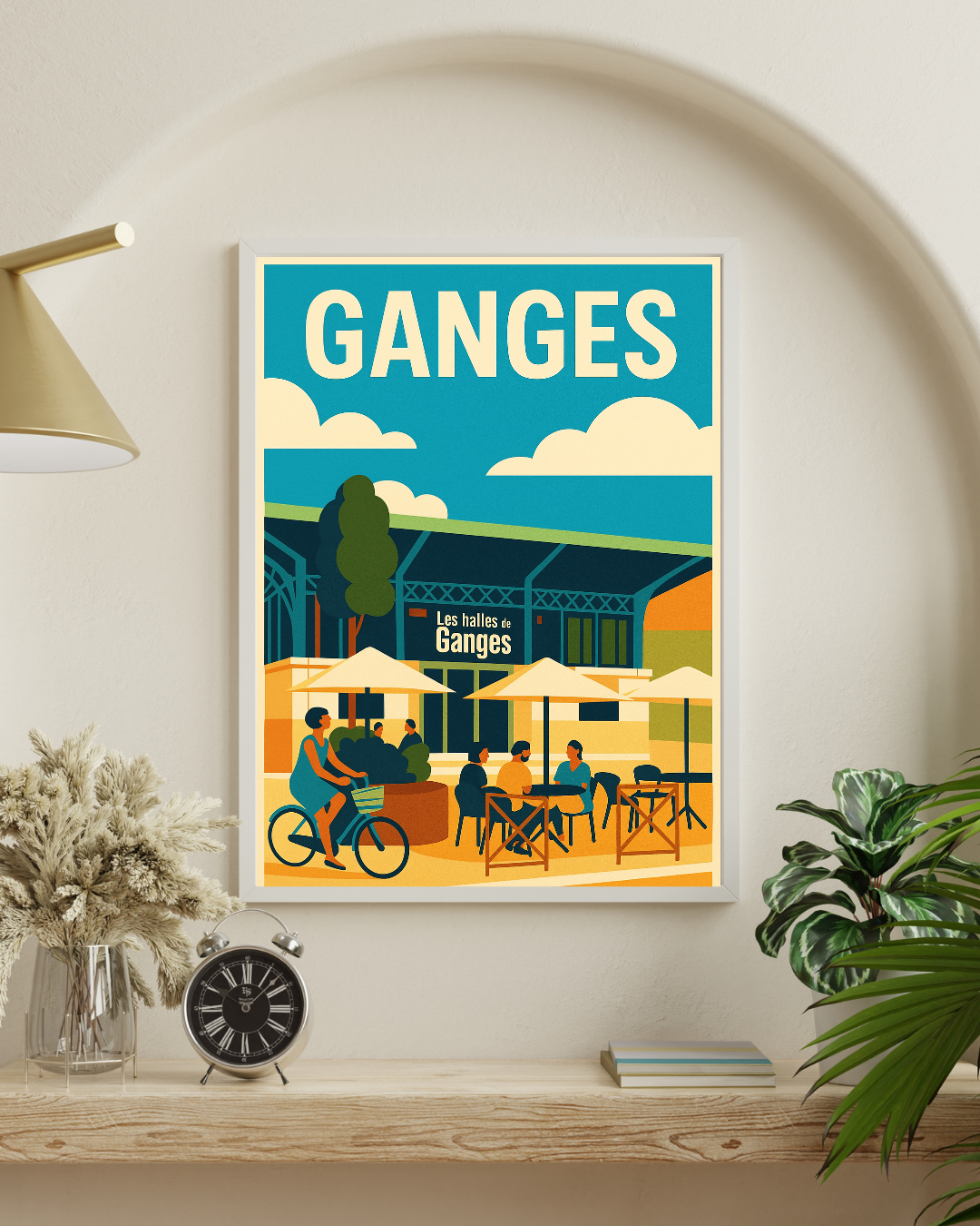 Les Cévennes, les halles de Ganges