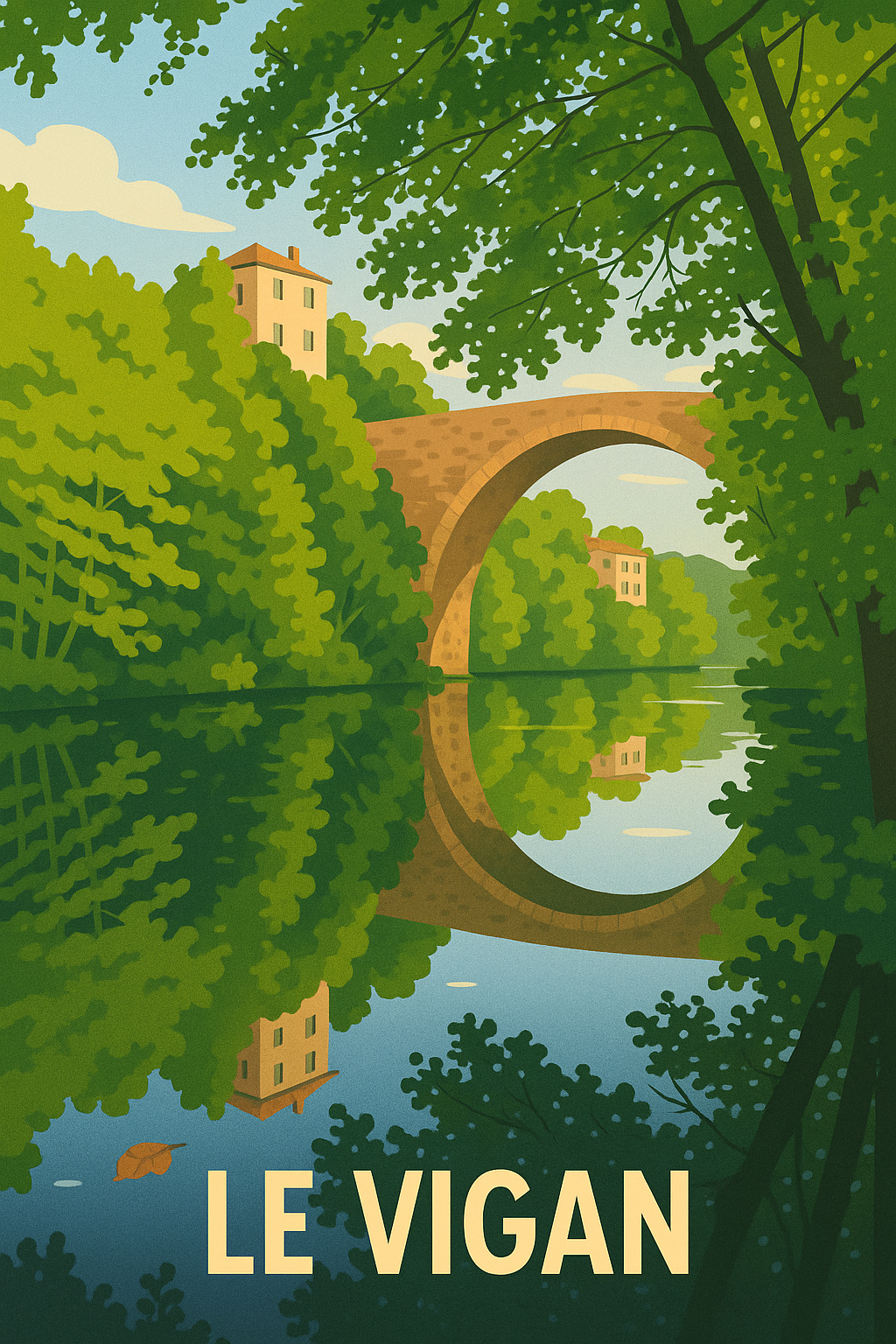 Les Cévennes et le pont du Vigan
